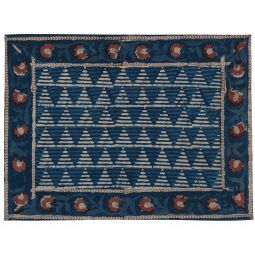 Delta Placemat - Indigo/Brick Red (Set of 2)